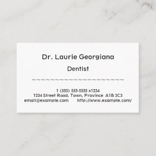 Conservador, Cartão de visita Humble