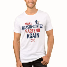 Conservador Engraçado Camisa AOC Barman Humor Polí