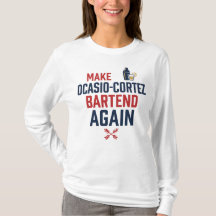 Conservador Engraçado Camisa AOC Barman Humor Polí