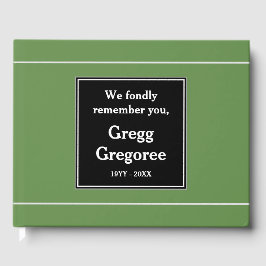 Conservador, Simples Livro de Convidados Funerais