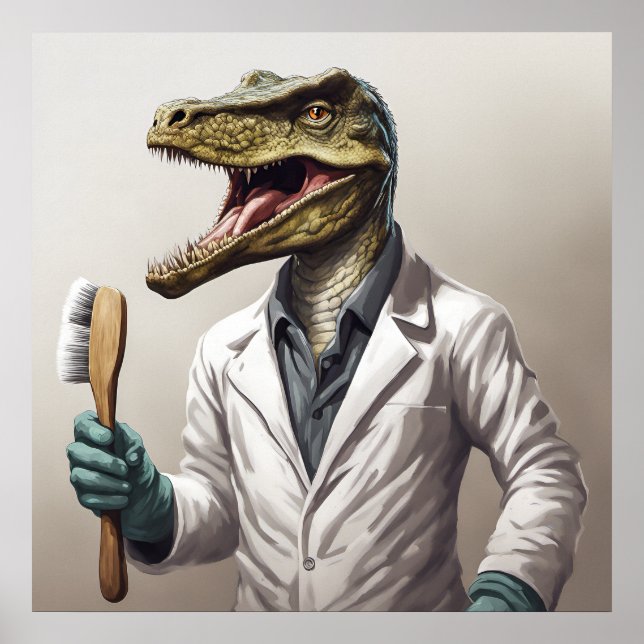 Conservasaurus Dinosaur Art Impressão (Frente)