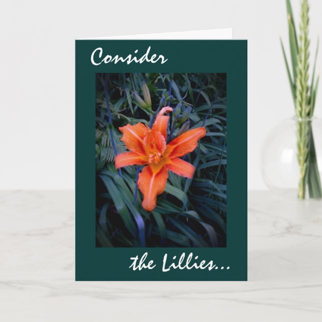 Considere o cartão de Lillies 22 (Frente)