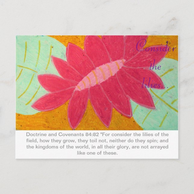 Considere o cartão postal Lily D&C (Frente)