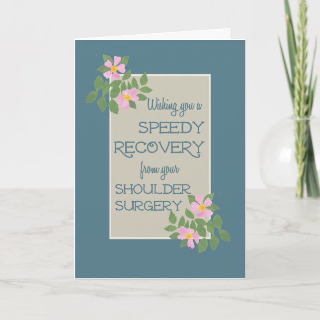 Consiga Bem, Cartão De Cirurgia De Ombro, Cães Ros (Frente)