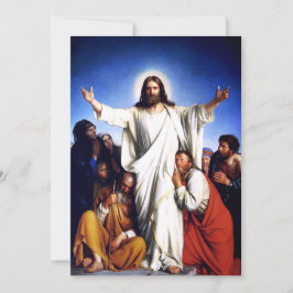 Consolador. Cartão Religioso de Páscoa de Belas Ar