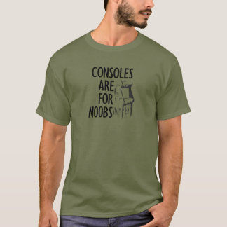Consolas são para camisetas de T-shirt