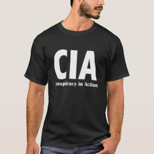Conspiração do CIA no t-shirt da obscuridade da