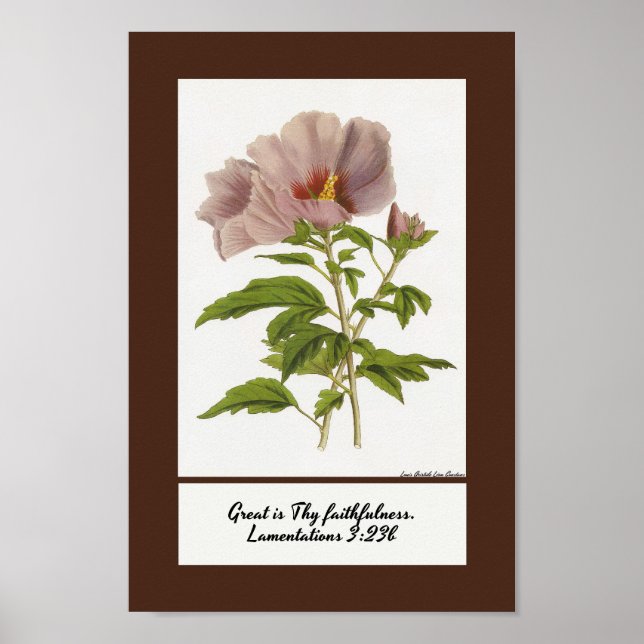 Constans Hibiscus Inspirational Poster (Frente)