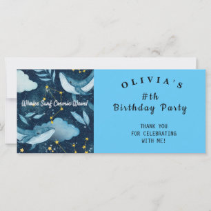 Constelação de ondas cósmicas de Surf de baleias O