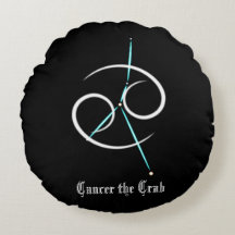 Constelação do Zodíaco Câncer Almofada Redonda