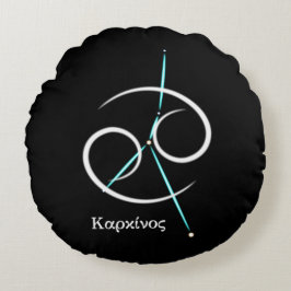 Constelação do Zodíaco Câncer Almofada Redonda