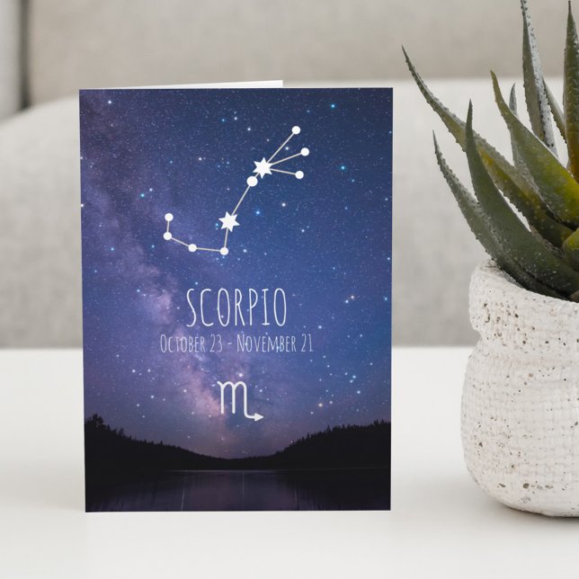 Constelação Scorpio Zodiac | Cartão astrologico (Criador carregado)