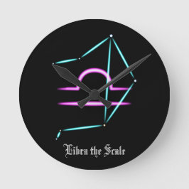 Constelação Zodíaca Relógio Redondo Libra