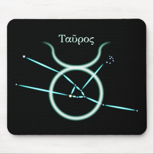 Constelação Zodiacal Touro Mouse Pad