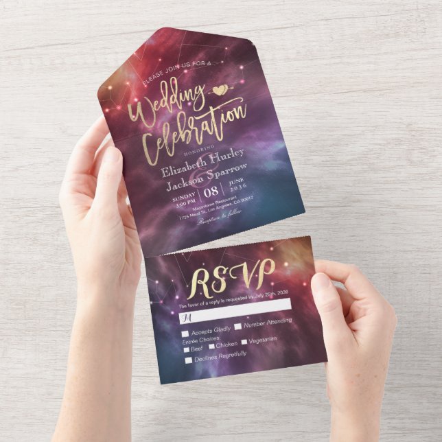 Constelações da Nebula Galáxia Casamento Gordo RSV (Aba destacável)