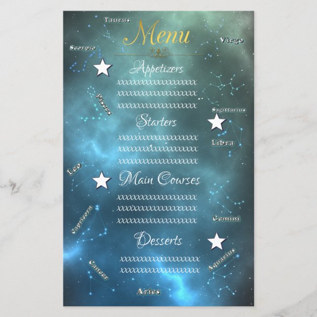 constelações do Zodiac (Frente)