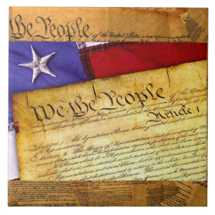 Constituição Americana Somos O Azulejo De Cerâmica