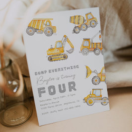 Construção 4.o Convite de Aniversário