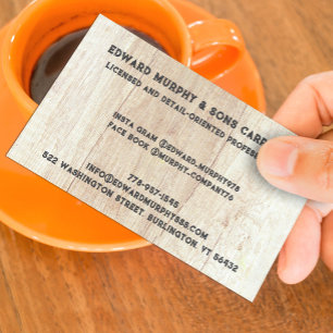 Construção Cartão de visita de carpintaria