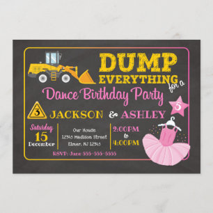 Construção & convite comum do aniversário da