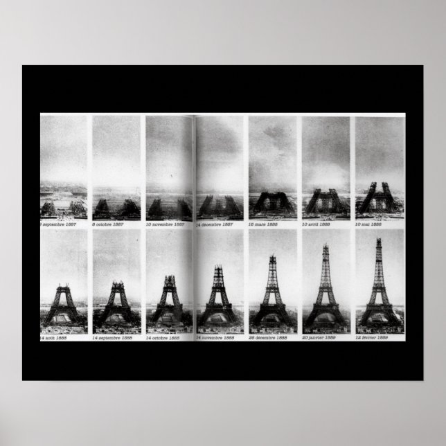 Construção da Poster da Torre Eiffel (Frente)