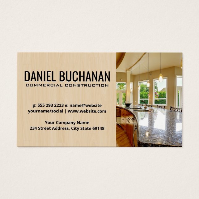 Construção de casa | Interior da cozinha (Frente)