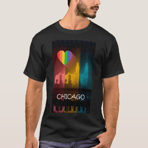 Construção de Wrigley do orgulho gay do t-shirt 