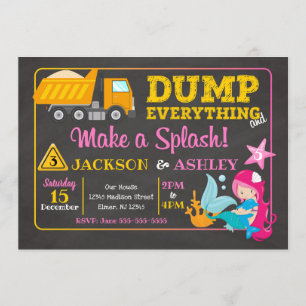 Construção e convite comum do aniversário da