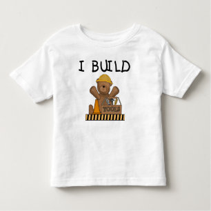 Construção eu construo o camiseta e os presentes