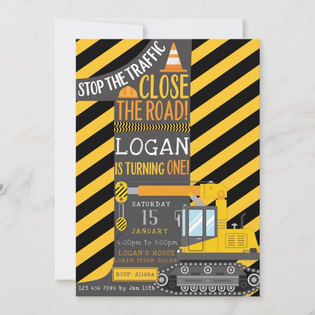 Construção Primeiro Convite Aniversário (Frente)