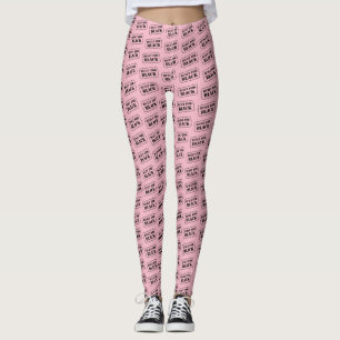 Construído para Leggings a Rosa Preta