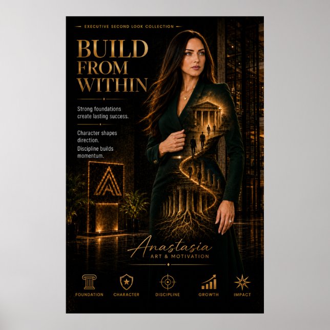 Construir Por Dentro – Poster de Motivação Executi (Frente)