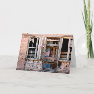 Construirá para serir, cartão de nota vazio