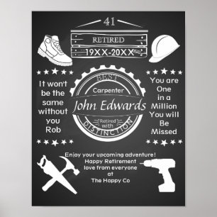 Construtor personalizado do homem do poster da