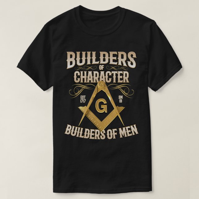Construtores Masônicos de T-Shirt Freemason (Frente do Design)