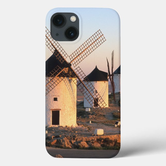 Consuegra, La Mancha, Espanha, moinhos de vento (Verso)
