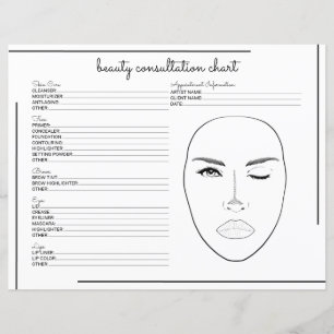 Consulta de Beleza do Logotipo de Script de Borda