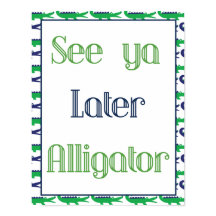 Consulte Ya Posterior Alligator Poster