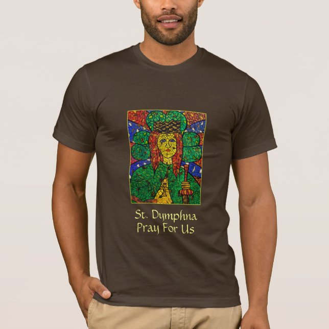 Consumidor do St. Dymphna do t-shirt dos homens da (Frente)
