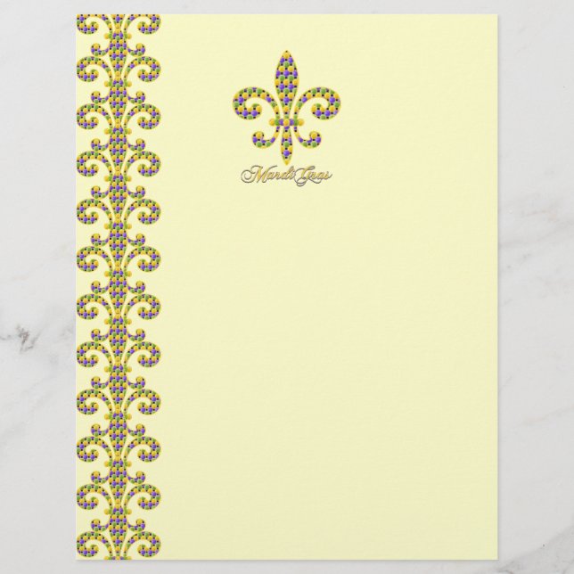Conta de Carnaval Fleur de lis (Frente)