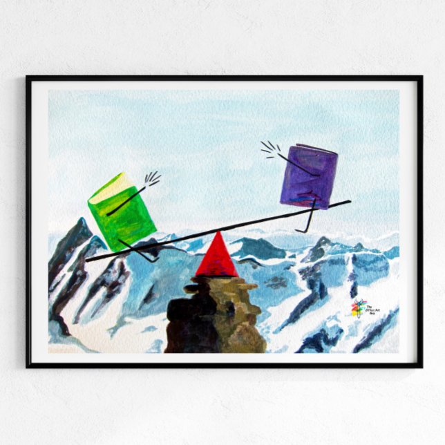 Contabilizar Poster de Arte Equilibra os Livros (Criador carregado)