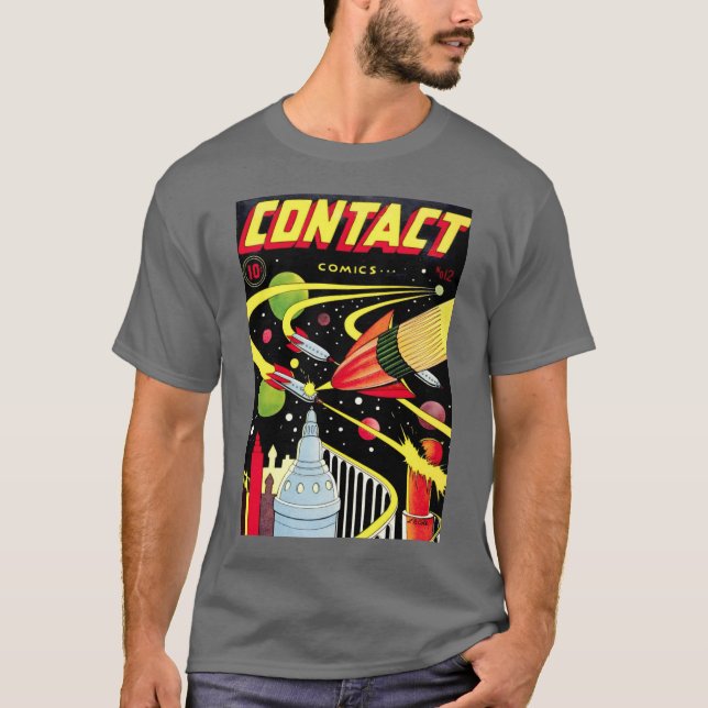 Contacte o t-shirt #12 (Frente)