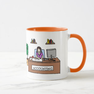 Contador personalizado CPA da caneca dos desenhos