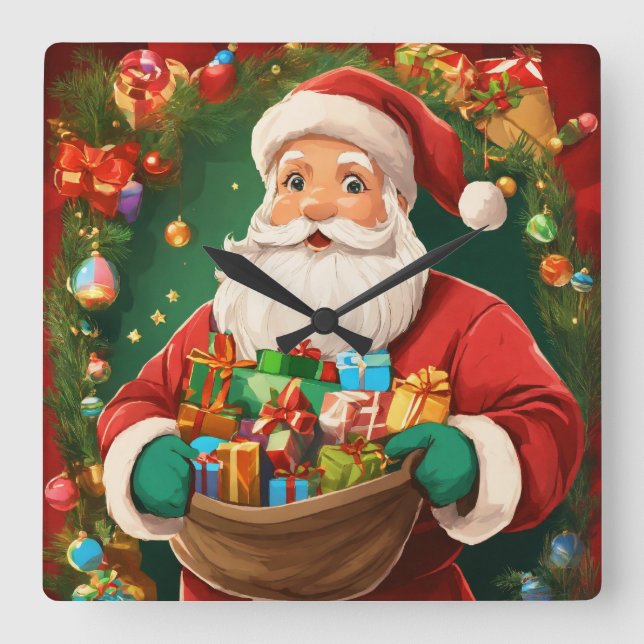 Contagem regressiva para o Natal: Relógio de Pared (Frente)