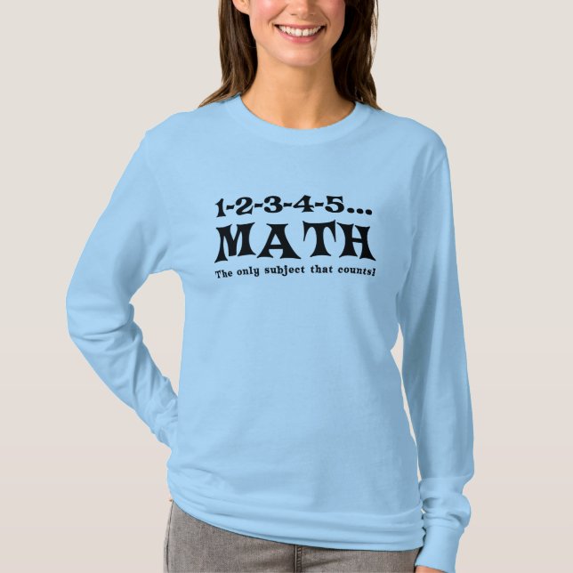 Contagens Matemáticas de T-Shirt (Frente)