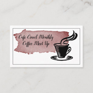Contato Café Drinkers Mensalmente Encontram Cartão de Memb