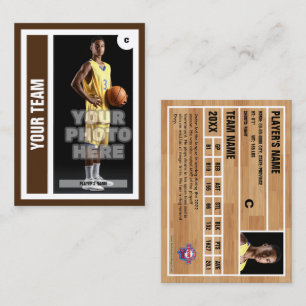 Contato Cartão Comercial de Basquete Personalizado - Casta