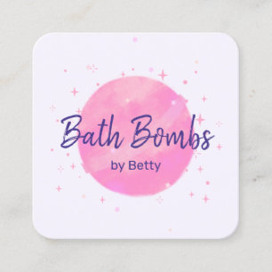 Contato Cartão de Chamada Bath-Bomba Rosa