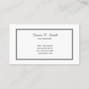 Contato Cartão de Chamada de Bordado Clássico