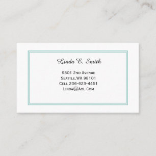 Contato Cartão de Chamada de Bordado Clássico